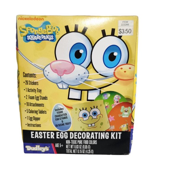 2012 SpongeBob Squarepants Easter Egg Decorating Kit - Picture 1 of 5